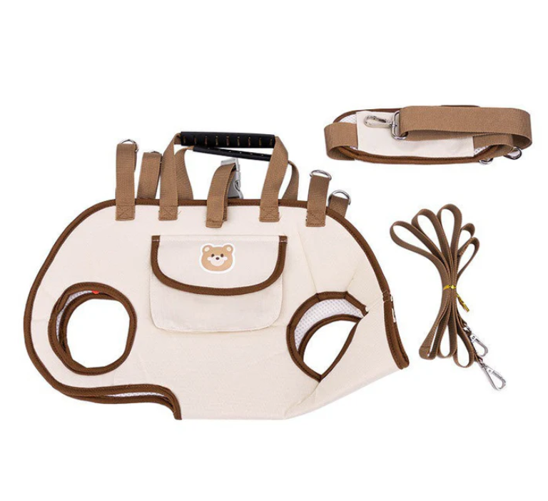 Transportín portátil y transpirable para mascotas 2 en 1: bandolera y mochila | ¡En cualquier lugar, en cualquier momento!